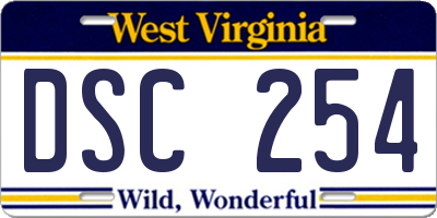 WV license plate DSC254