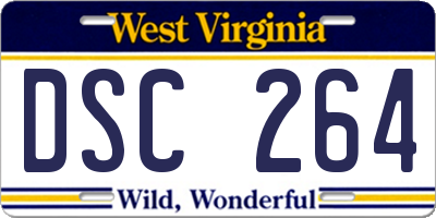 WV license plate DSC264
