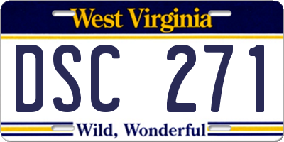 WV license plate DSC271