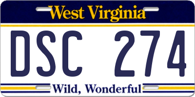 WV license plate DSC274