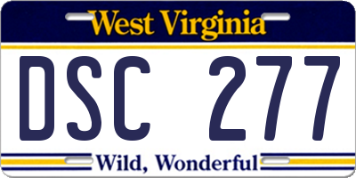 WV license plate DSC277