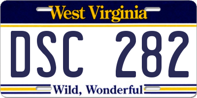 WV license plate DSC282