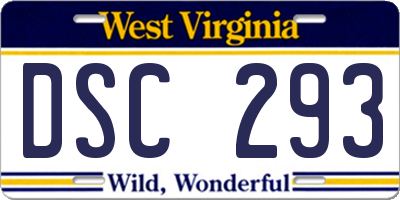 WV license plate DSC293