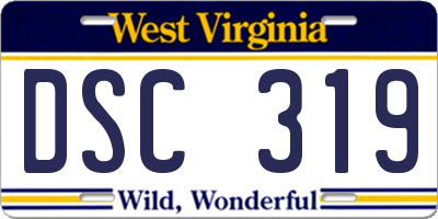WV license plate DSC319