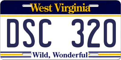 WV license plate DSC320