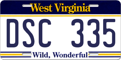 WV license plate DSC335
