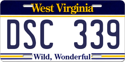 WV license plate DSC339