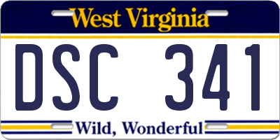 WV license plate DSC341
