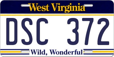 WV license plate DSC372