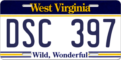 WV license plate DSC397