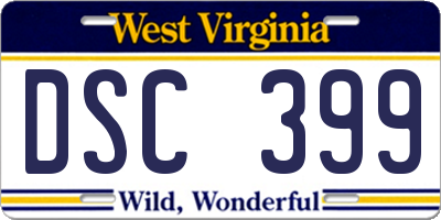 WV license plate DSC399