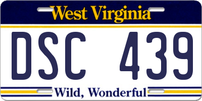WV license plate DSC439