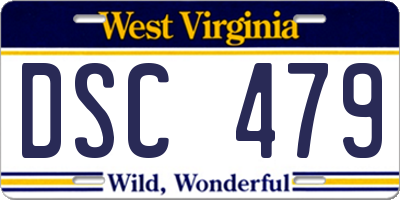 WV license plate DSC479