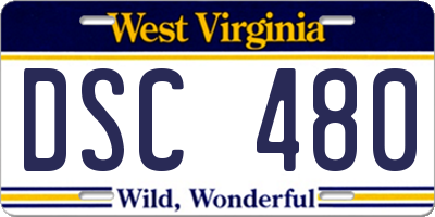 WV license plate DSC480