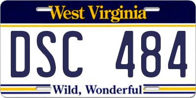 WV license plate DSC484