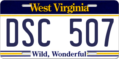 WV license plate DSC507