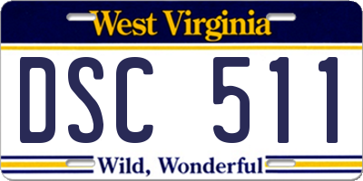 WV license plate DSC511