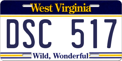 WV license plate DSC517
