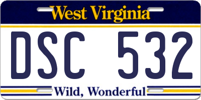 WV license plate DSC532