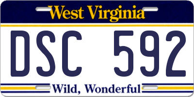 WV license plate DSC592
