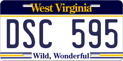 WV license plate DSC595