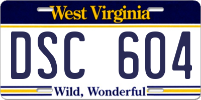 WV license plate DSC604