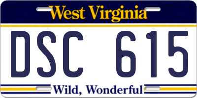WV license plate DSC615