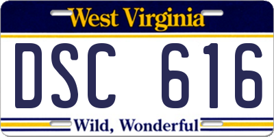 WV license plate DSC616