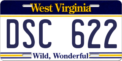 WV license plate DSC622