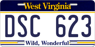 WV license plate DSC623