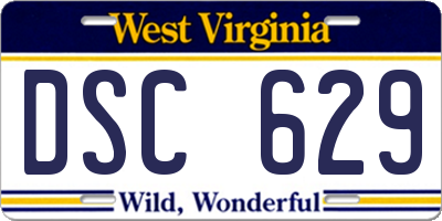 WV license plate DSC629