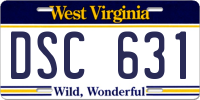 WV license plate DSC631