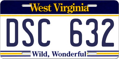 WV license plate DSC632