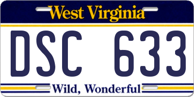 WV license plate DSC633