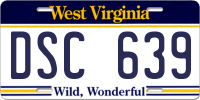 WV license plate DSC639