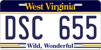 WV license plate DSC655