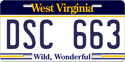 WV license plate DSC663