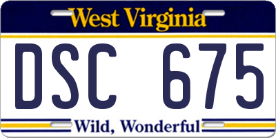 WV license plate DSC675
