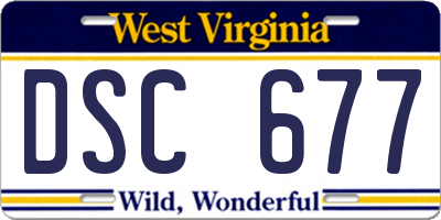 WV license plate DSC677