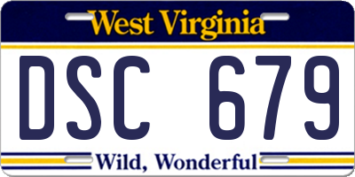 WV license plate DSC679