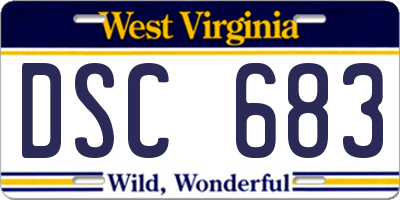 WV license plate DSC683