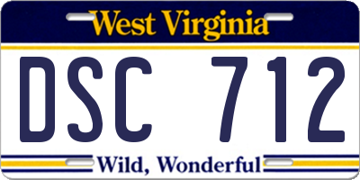 WV license plate DSC712
