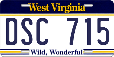 WV license plate DSC715