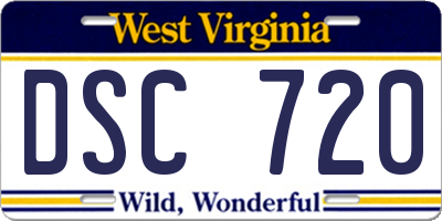 WV license plate DSC720