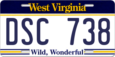 WV license plate DSC738