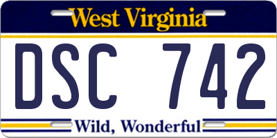 WV license plate DSC742
