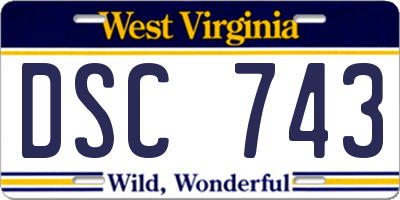 WV license plate DSC743