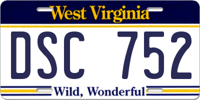 WV license plate DSC752