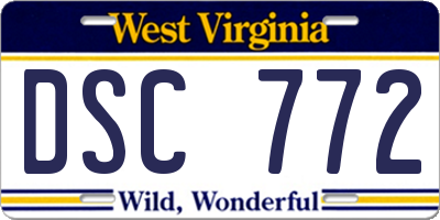 WV license plate DSC772
