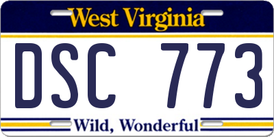 WV license plate DSC773